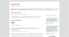 Desktop Screenshot of hollybik.com